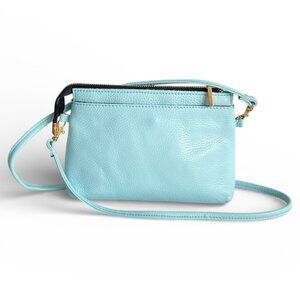 Bellucci Tiffany Blue Leather Crossbody Bag​